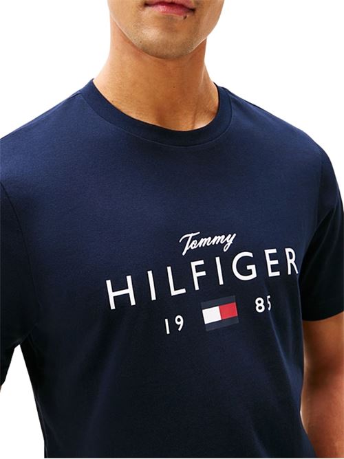 T-shirt con grafica Tommy Hilfiger | MW0MW41455DW5